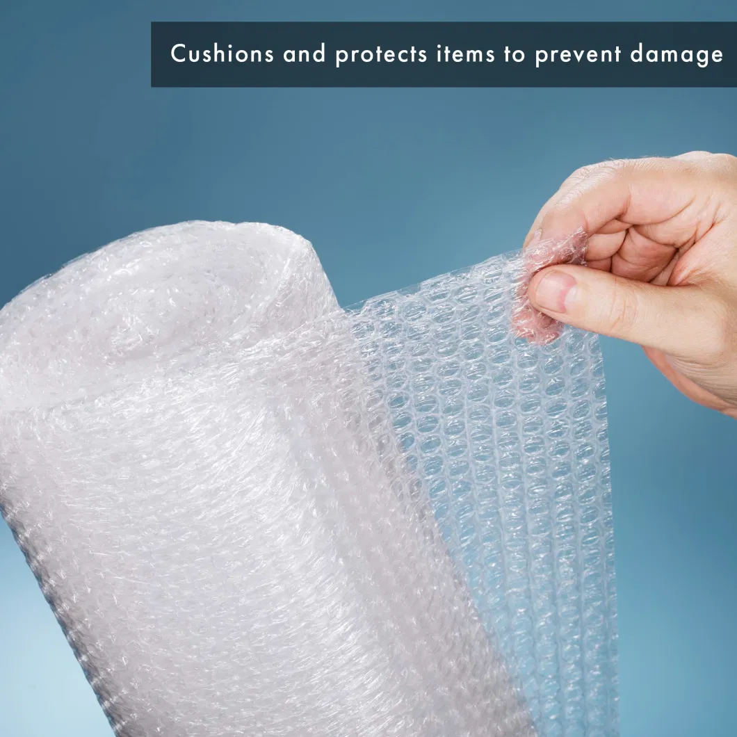 Small Air Bubble Wrap Roll (410mmx11m) - Clear Perforated Bubble Wrap for Moving House Wide Roll of Bubbles, Protective Bubble Cushioning Wrap Eco Packing