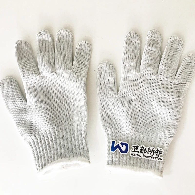 Anti-Slip New White Antiskid Anti-Cut Glove Cut Resistant Knitted Anti Cut Gloves Protect Hands