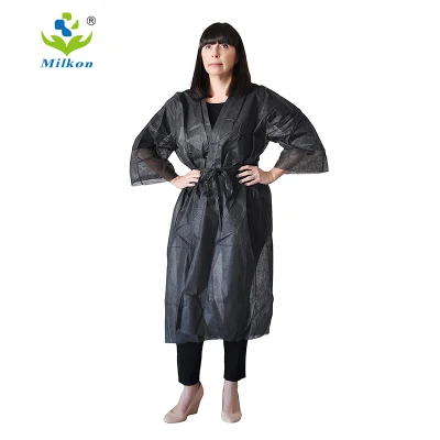 Chine Vente en gros de kimono jetable de tuniques longues uniformes de SPA confortables non tissées pour femmes